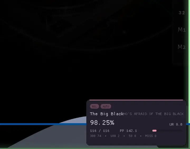Sakura HUD overlay in game